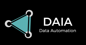 Logo with text: DAIA: Data Automation