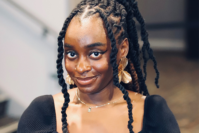 Rita Uganden-Teryila smiles for the camera.